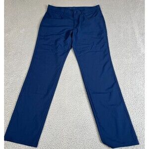 Footjoy Golf Pants Mens 34 x 32 Navy Blue Performance Moxie Chino Activewear